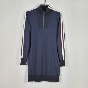 Athleta Dark Blue Sweatshirt Dress #92  Size XS
